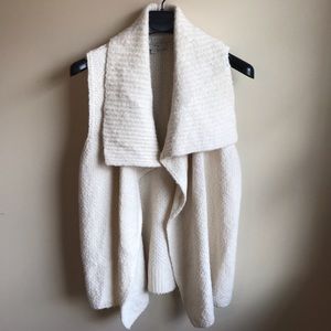 Loft Ann Taylor Wool Blend Cream Sweater Vest